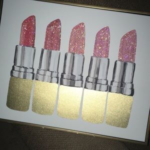 Lipstick Canvas decor💄